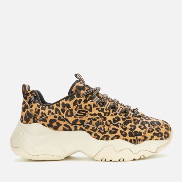 Skechers Women's D'Lites 3.0 Jungle Fashion Trainers - Leopard