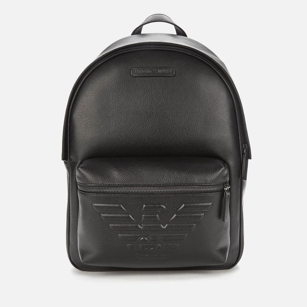 Emporio Armani Men's Backpack - Black/Black