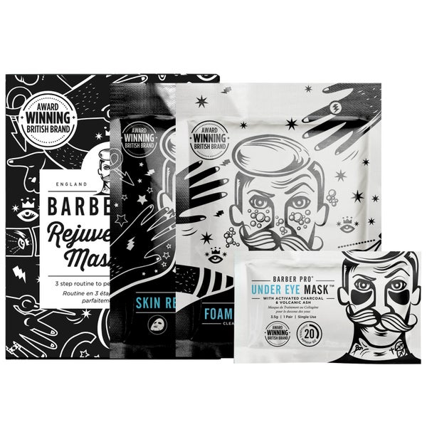 BARBER PRO Rejuvenating Mask Set (Worth £12.85)