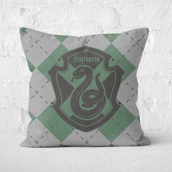 Coussin Harry Potter Slytherin (Serpentard) Carré - Taille au choix