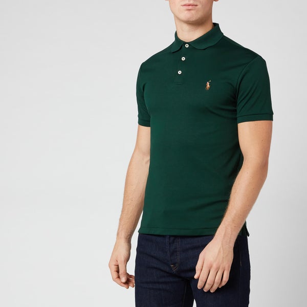 Polo Ralph Lauren Men's Pima Soft Touch Slim Fit Short Sleeve Polo Shirt - College Green