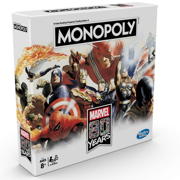 Jeu de plateau Monopoly édition 80 ans de Marvel, pour enfants à partir de 8 ans