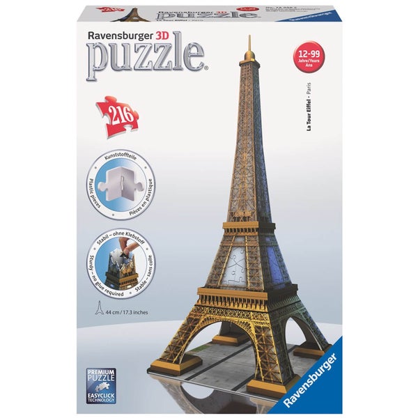 Ravensburger Eiffel Tower Building 3D Jigsaw Puzzle (216 Pieces)