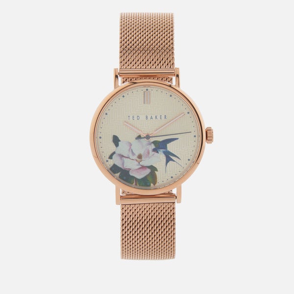 Ted Baker Women's Phylipa Flower Watch - Gold