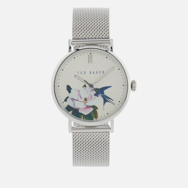 Ted Baker Women's Phylipa Flower Watch - Silver