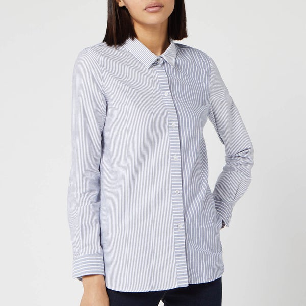 Barbour Women's Bay Long Sleeve Shirt - Navy/White