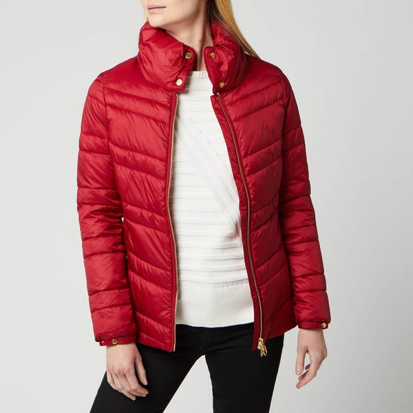 Barbour International Women's Rally Quilted Jacket - Rhubarb