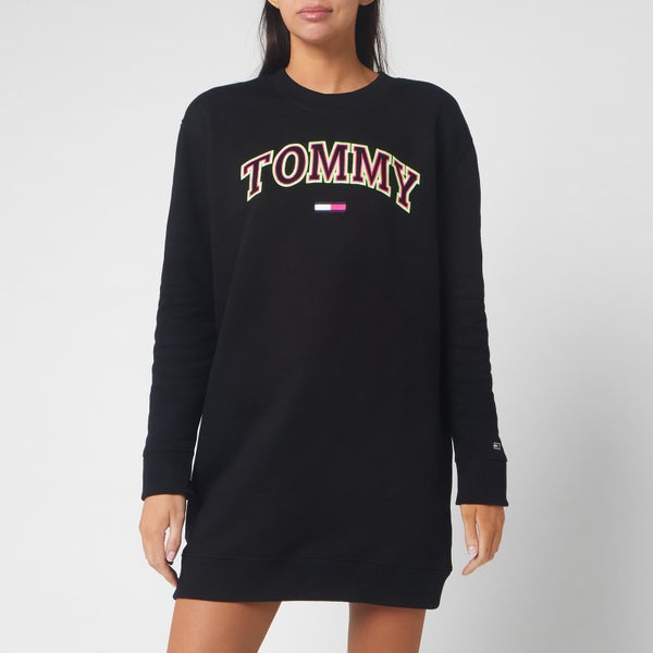 Tommy Jeans Women's Logo Sweatshirt Dress - Tommy Black