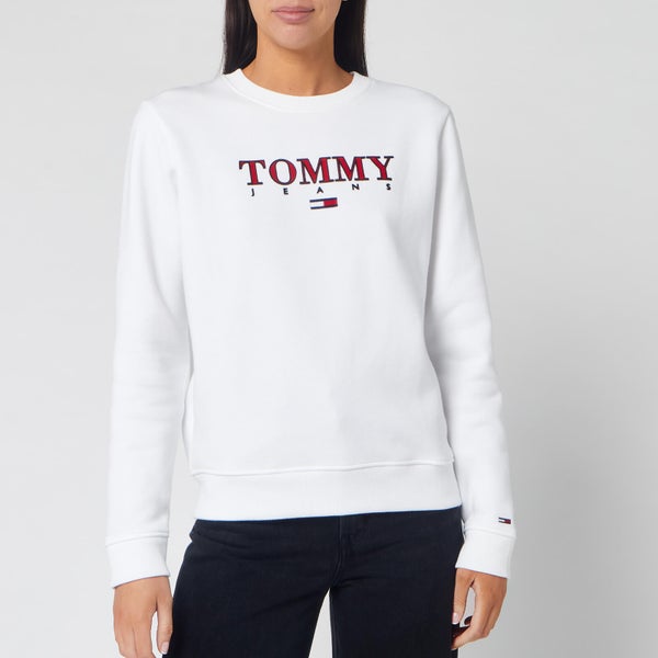 Tommy Jeans Women's Essential Logo Sweatshirt - Classic White