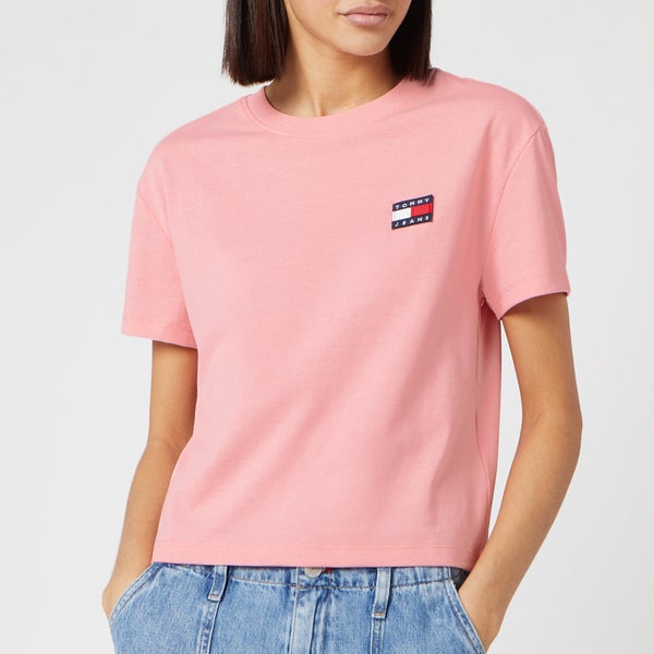 Tommy Jeans Women's Tommy Badge T-Shirt - Pink Icing