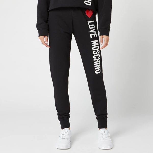Love Moschino Women's Logo Core Trackpants - Black