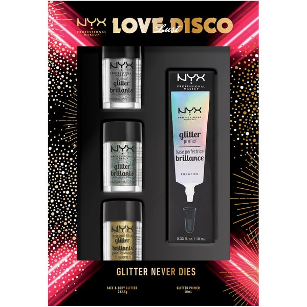 NYX Professional Makeup Glitter Never Dies Sparkly Christmas Gift Set (Worth £26.00)