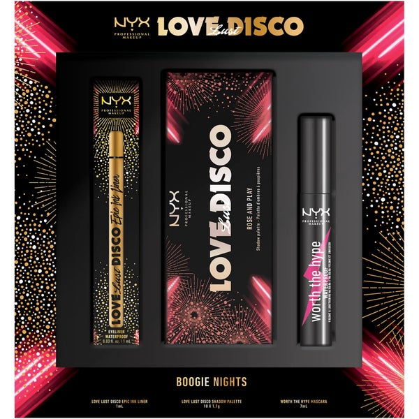 NYX Professional Makeup Boogie Night Complete Party Eye Christmas Gift Set (Worth £36.00)