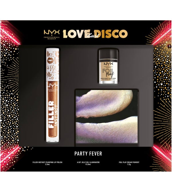 NYX Professional Makeup Party Fever Sachet Glow and Sparkle Christmas Gift Set