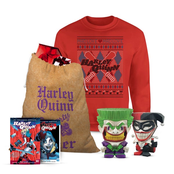 Mega lot de Noël officiel DC Comics Joker et Harley