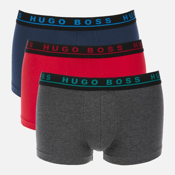 BOSS Hugo Boss Men's Triple Pack Boxers - Charcoal/Red/Navy