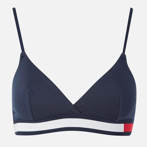 Tommy Hilfiger Women's Triangle Bra - Navy Blazer