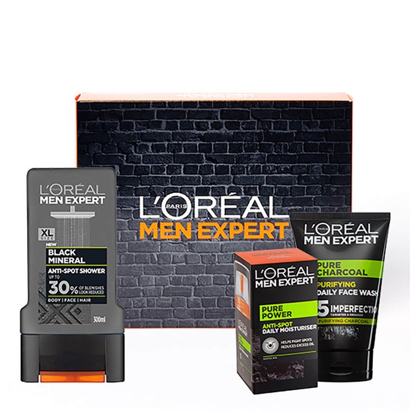 L'Oréal Paris Men Expert Pure Charcoal Oily Skin Kit (Worth £15.97)