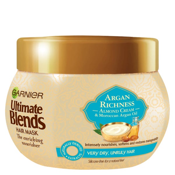 Garnier Ultimate Blends Argan Oil & Almond Cream Dry Hair Treatment Mask 300ml