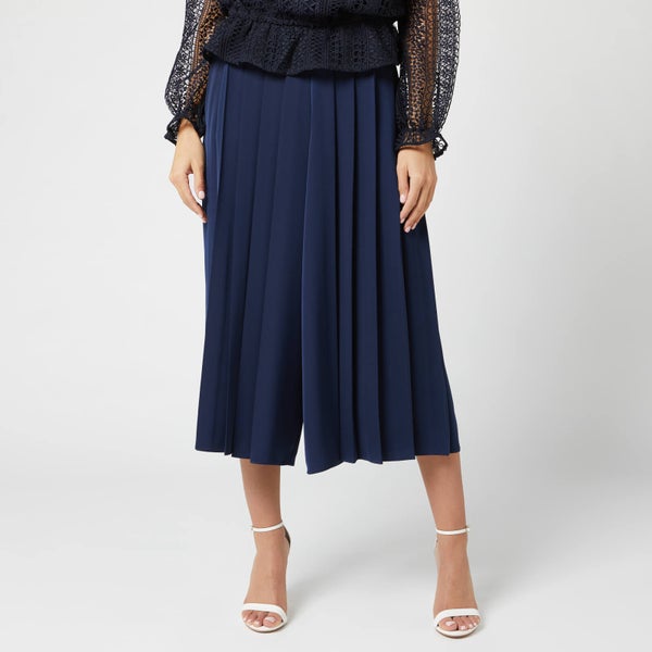 Ted Baker Women's Olloh Front Pleated Culotte - Navy