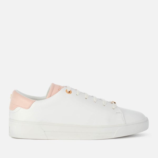 Ted Baker Women's Zenip Leather Low Top Trainers - White