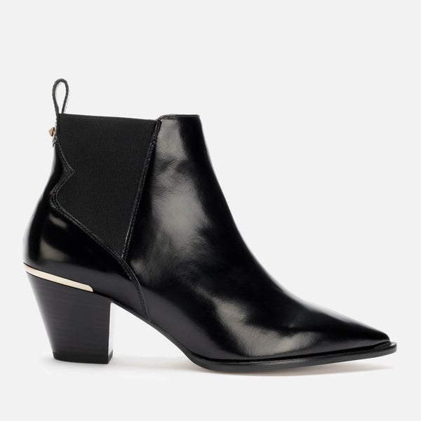 Ted Baker Women's Rilanni Leather Western Style Ankle Boots - Black