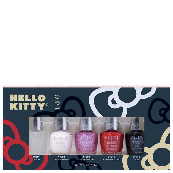 OPI Hello Kitty Limited Edition Infinite Shine 3 Step Nail Polish Mini - 5 Pack