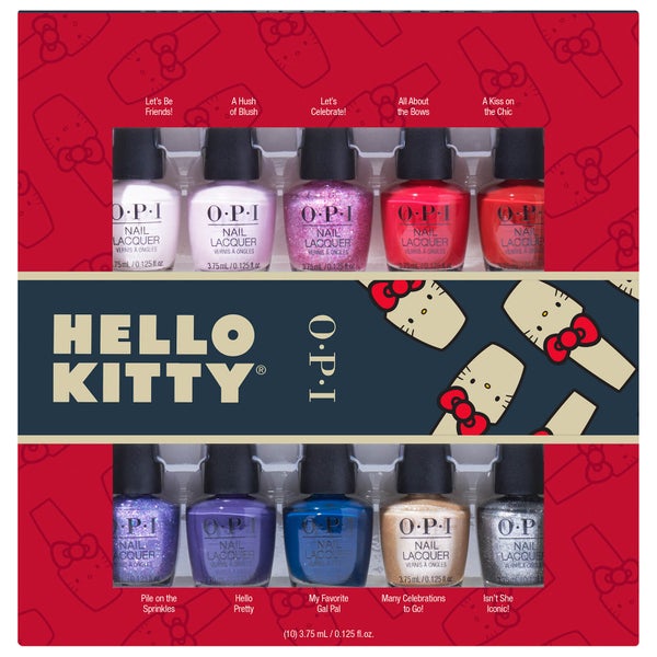 OPI Hello Kitty Limited Edition Nail Polish Mini - 10 Pack