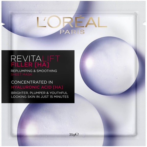 L'Oréal Paris Revitalift Filler [HA] Replumping and Smoothing Sheet Mask 35g