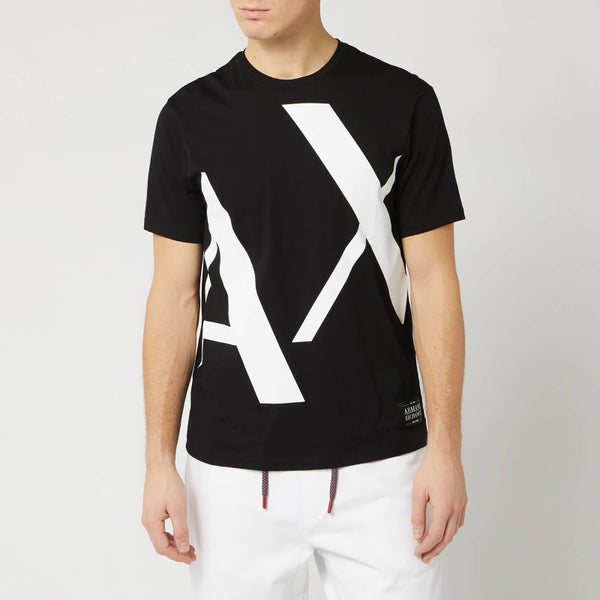 Armani Exchange Men's Large Logo T-Shirt - Black
