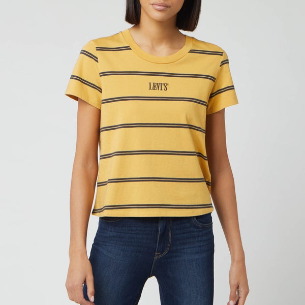 Levi's Women's Graphic Surf Short Sleeve T-Shirt - Yellow Stripe