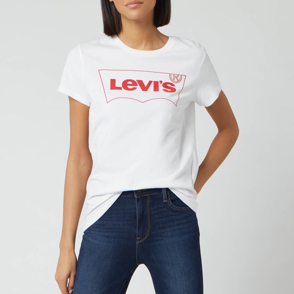 Levi's Women's The Perfect T-Shirt Box Outline - White