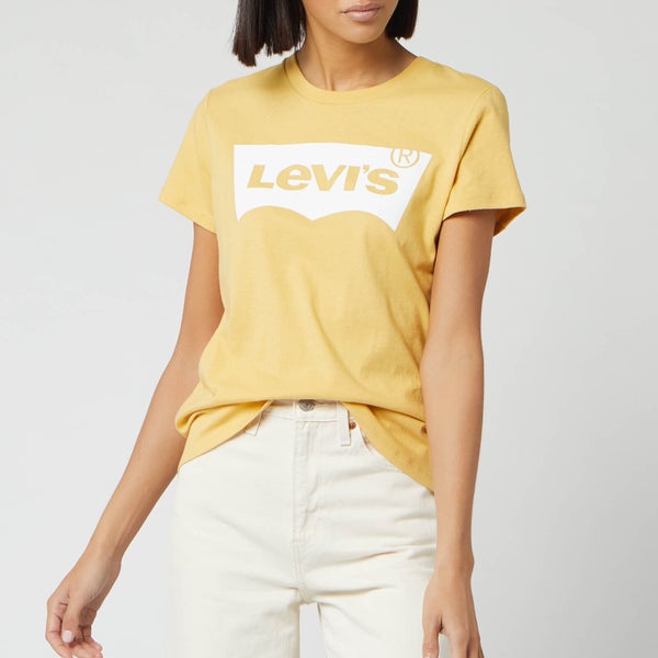 Levi's Women's The Perfect T-Shirt Box Outline - Yellow