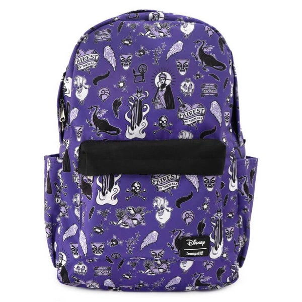 Loungefly Disney Villain Icons Aop Nylon Backpack
