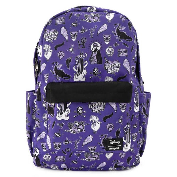 Sac à dos en nylon Loungefly Disney Villain Icons Aop