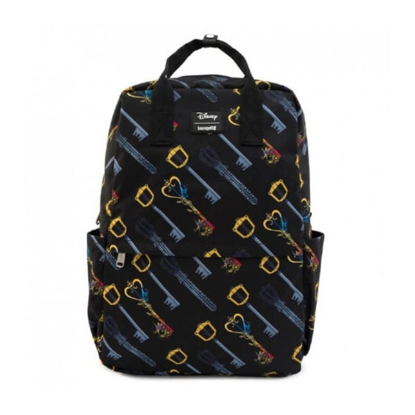 Loungefly Disney Kingdom Hearts Keys Aop Square Nylon Backpack