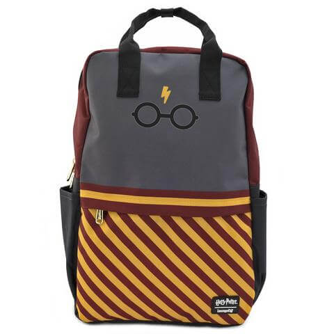 Loungefly Harry Potter Glasses Quadratischer Nylon-Rucksack