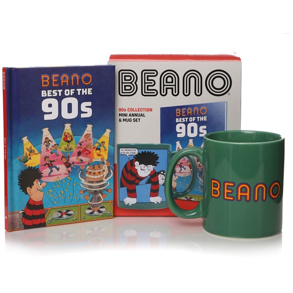 Beano Buch und Tasse als Geschenkset - Das Beste aus den 90ern
