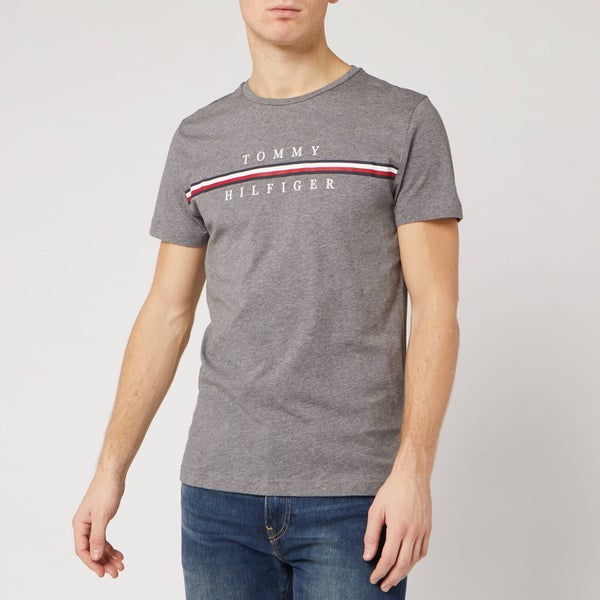 Tommy Hilfiger Men's Split Logo T-Shirt - Silver Fog Heather