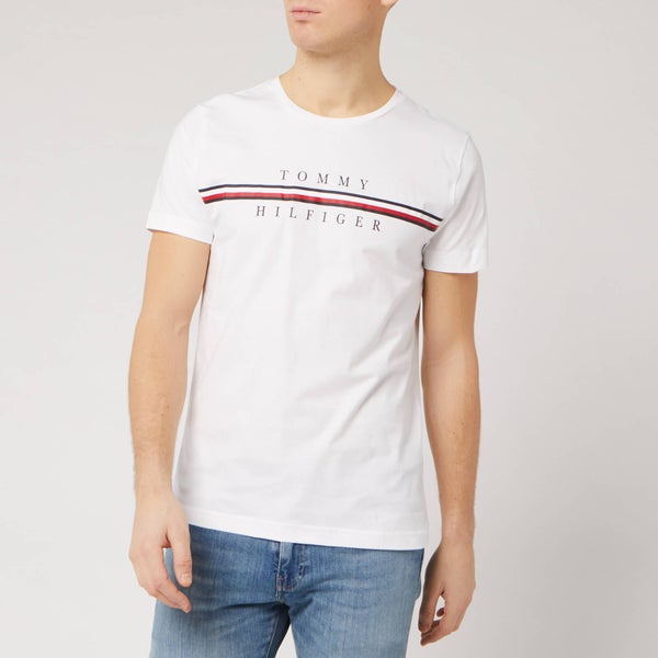 Tommy Hilfiger Men's Split Logo T-Shirt - White