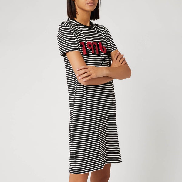 Superdry Women's Chrissi T-Shirt Dress - Black Stripe