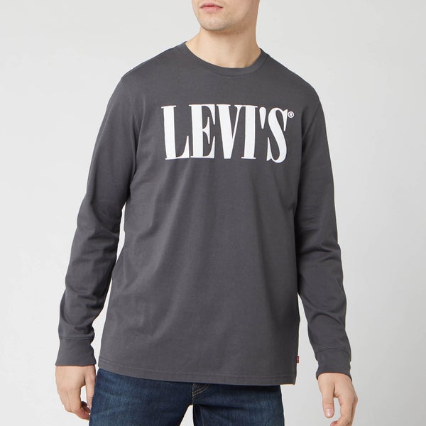Levi's Men's Relaxed Graphic Long Sleeve T-Shirt - Forged Iron
