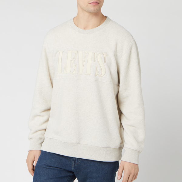 Levi's Men's Polar Fleece Pop Over Sweatshirt - Heathered Fog