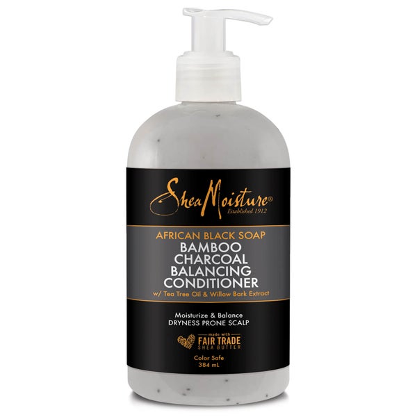 Shea Moisture African Black Soap Bamboo Charcoal Conditioner 384ml - Exclusive