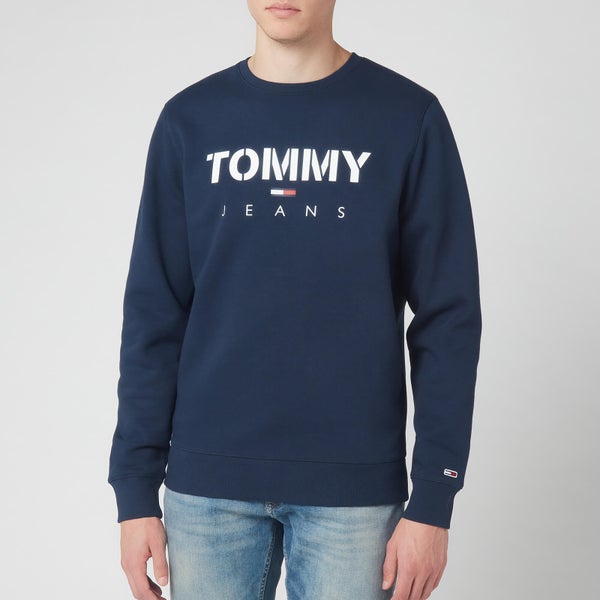 Tommy Jeans Men's Novel Logo Sweatshirt - Black Iris