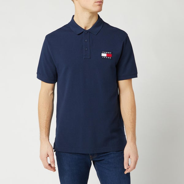 Tommy Jeans Men's Tommy Badge Polo Shirt - Black Iris
