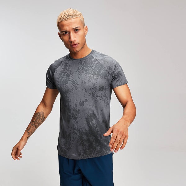 MP Training Heren Distressed T-Shirt - Carbon