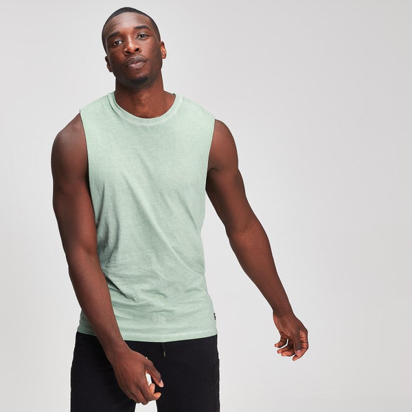 Myprotein Graphic vīriešu sporta krekls bez piedurknēm - Gaiši zaļš
