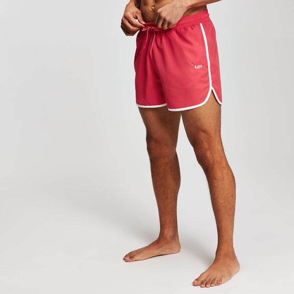 MP Heren Contrast Binding Swim Shorts - Rood