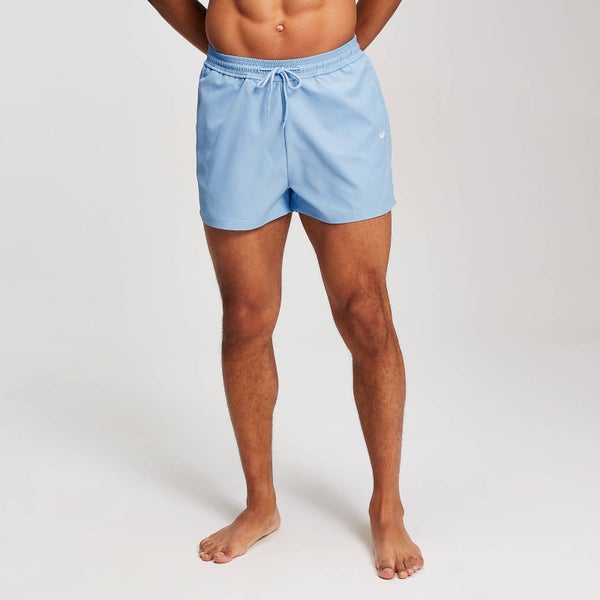 MP Men's Contrast Stitch Swim Shorts - Sky Blue - XS